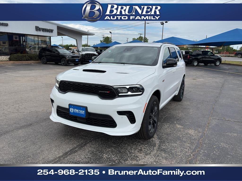 2026 Dodge Durango DURANGO GT PLUS AWD in White Knuckle Clearcoat — front three-quarter view