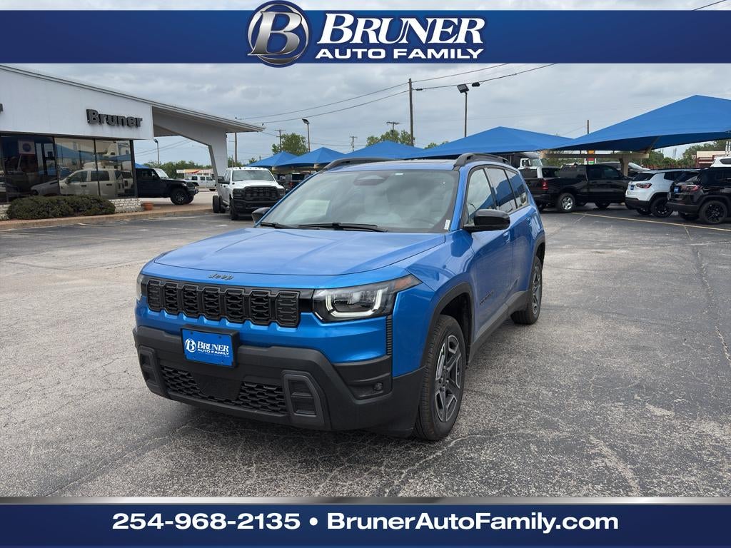 2026 Jeep Cherokee CHEROKEE LIMITED 4X4 in Hydro Blue Pearlcoat — front three-quarter view