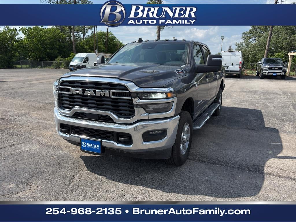 2026 RAM Ram 2500 RAM 2500 LONE STAR CREW CAB 4X4 6'4' BOX in Granite Crystal Metallic Clear-Coat Exterior Paint — front three-quarter view