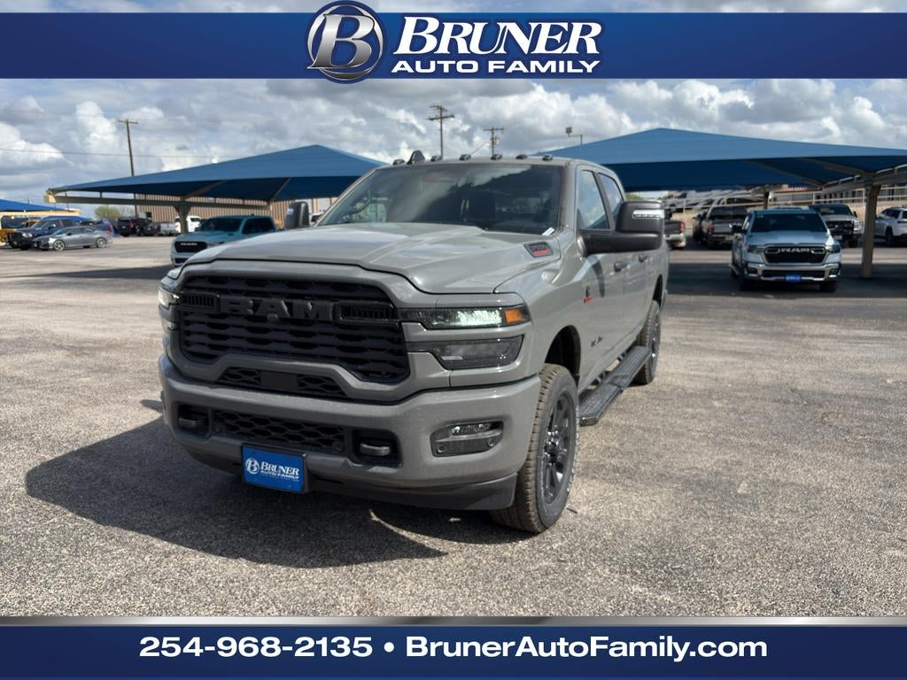 2026 RAM Ram 2500 RAM 2500 LONE STAR CREW CAB 4X4 6'4' BOX in Ceramic Gray Clear-Coat Exterior Paint — front three-quarter view