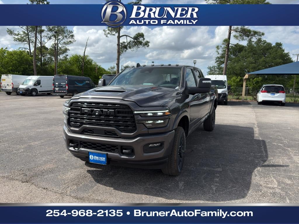 2026 RAM Ram 2500 RAM 2500 LIMITED MEGA CAB 4X4 6'4' BOX in Granite Crystal Metallic Clear-Coat Exterior Paint — front three-quarter view